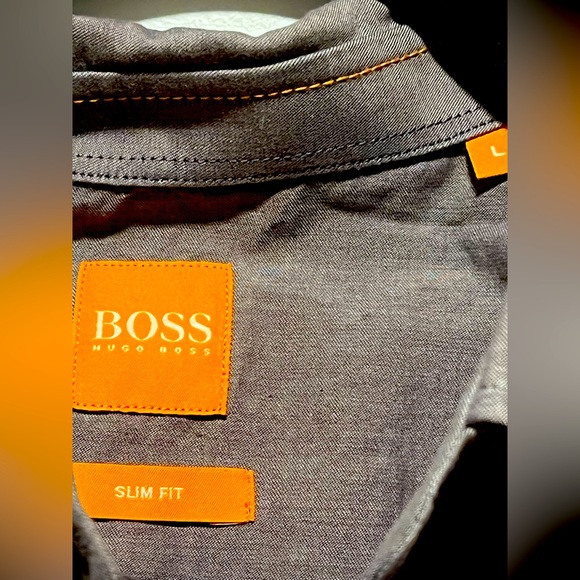 Boss Hugo Boss Orange Long Sleeved Buttoned Up Shirt For Men. Size Large. - Picture 5 of 6